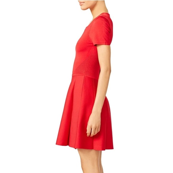 Parker Red Trace Knit Dress | S - Picture 4 of 9